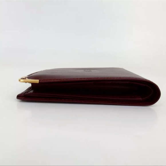 AUTH Must De Cartier Leather Bifold Wallet - Picture 4 of 11